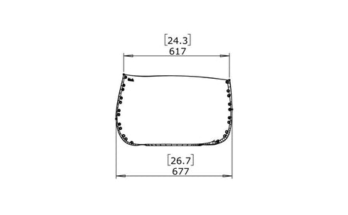 Blinde Design Stitch 25Concrete Planter - Bone Finish - BLD.1.P.STI.25.Y.BO